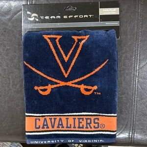 UVA/Virginia Cavaliers gold towel, tees and tee bag